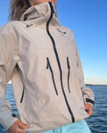 Shell jacket Tuulen Studio White/Black