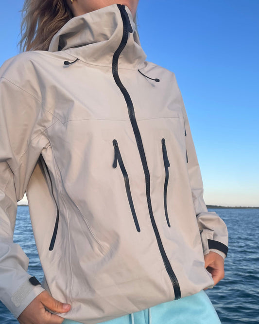 Shell jacket Tuulen Studio White/Black